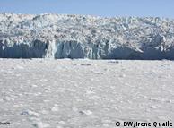 A glacier on Greenland