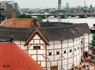 A reconstruction of Shakespeare's Globe Theatre in London 