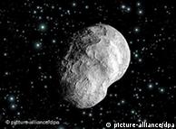 An undated artist's impression of asteroid Steins