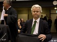 Geert Wilders comparece a tribunal na Holanda