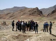 A delegation from the state-owned China Metallurgical Group Corporation visits the copper mine in Aynak south of Kabul