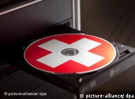 A CD with Swiss symbol on it