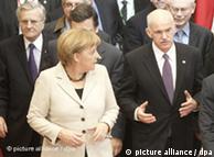 Greek Prime Minister George Papandreou and German Chancellor Angela Merkel
