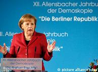 Η Γερμανίδα καγκελάριος μιλά στο Ινστιτούτο Άλενσμπαχ (03.03.10)
