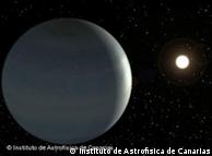computer 
photo of Exoplanet CoRoT-9b Copyright: Instituto de Astrofísica de 
Canarias.