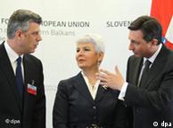 Jadranka  Kosor, Borut Pahor dhe Hashim Thaçi, Brdo 2010