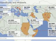 NATO operations and missions infographic