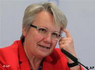 German Education Minister Annette Schavan