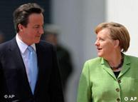 British Prime Minister David Cameron and Chancellor Angela Merkel
