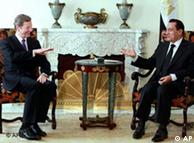 Guido Westerwelle und Husni Mubarak in Kairo (Foto: AP)