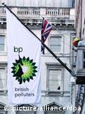 Protesto contra a BP em Londres, após catástrofe no Golfo do México, em maio de 2010
