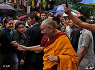 Dalai Lama comemora em Dharmsala, Índia
