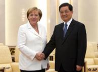 Η καγκελάριος Μέρκελ και ο πρόεδρος Χου Ζιντάο