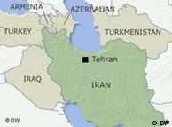 Map of Iran and neighbors
