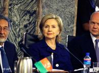 US Secretary of State Hillary Clinton at the conference