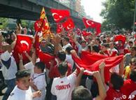 Most Turkish men celebrate soccer, not gay pride.