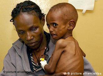 Mãe e filho etíopes