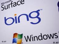 Windows 7, Bing and Microsoft Surface logos