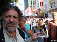 Well-known Turkish painter and a social-democrat politician Bedri Baykam protests the measures