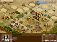 A screenshot of the game shows a village that the player must oversee