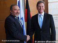 گیدو وستروله
 و آویگدور لیبرمن، وزرای خارجه آلمان و اسرائیل