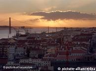 Sunset over the Portuguese capital, Lisbon