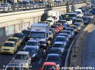 Traffic jam in Athens