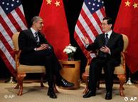 President Barack Obama meets with China's President Hu Jintao on the sidelines of the G-20 summit in Seoul, South Korea. 