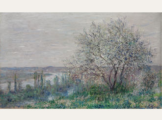 'Acima de Vétheuil - Efeito Primaveril', de Claude Monet