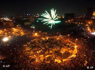 欢庆的开罗解放广场