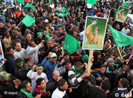 تظاهرات مردم در ترابلس، پایتخت لیبی در روز جمعه ۱۸ فوریه