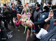 Одна из акций Femen в Киеве