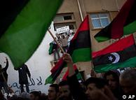 Libyan men join a rally in support  of the allied air campaigns against the troops of Moammar Gadhafi in Benghazi, eastern Libya, Wednesday, March 23, 2011. (AP Photo/Anja Niedringhaus)