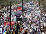 Anti-austerity protests in London