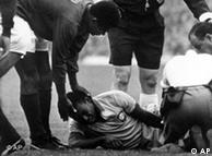 مصدومیت پله در بازی‌های جام جهانی ۱۹۶۶ انگلیس