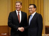 Westerwelle, Chinese vice-premier