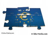 Puzzlebild mit der europäischen Flagge.