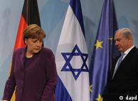 آنگلا مرکل و بنیامین نتانیاهو در برلین