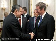 دیدار وستروله وزیرخارجه آلمان با عصام شرف نخست‌وزیر مصر در قاهره