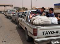 آوارگان لیبی در راه تونس 