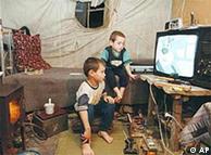 Niños refugiados chechenos en Rusia