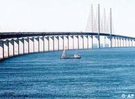 Oresund Bridge between Sweden and Denmark