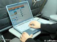 Internet a bordo do Jumbo da Lufthansa