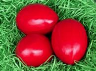 Пасхальные яйца красного цвета