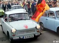 East Germans driving west